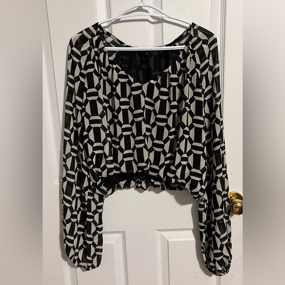 Dynamite Long Sleeve Bubble Blouse